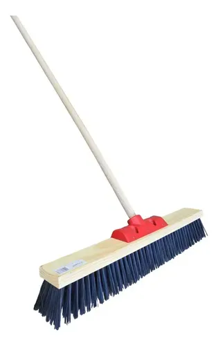 ESCOBILLÓN BRUJITA CERDAS DURAS 50 CM CON PALO DE MADERA